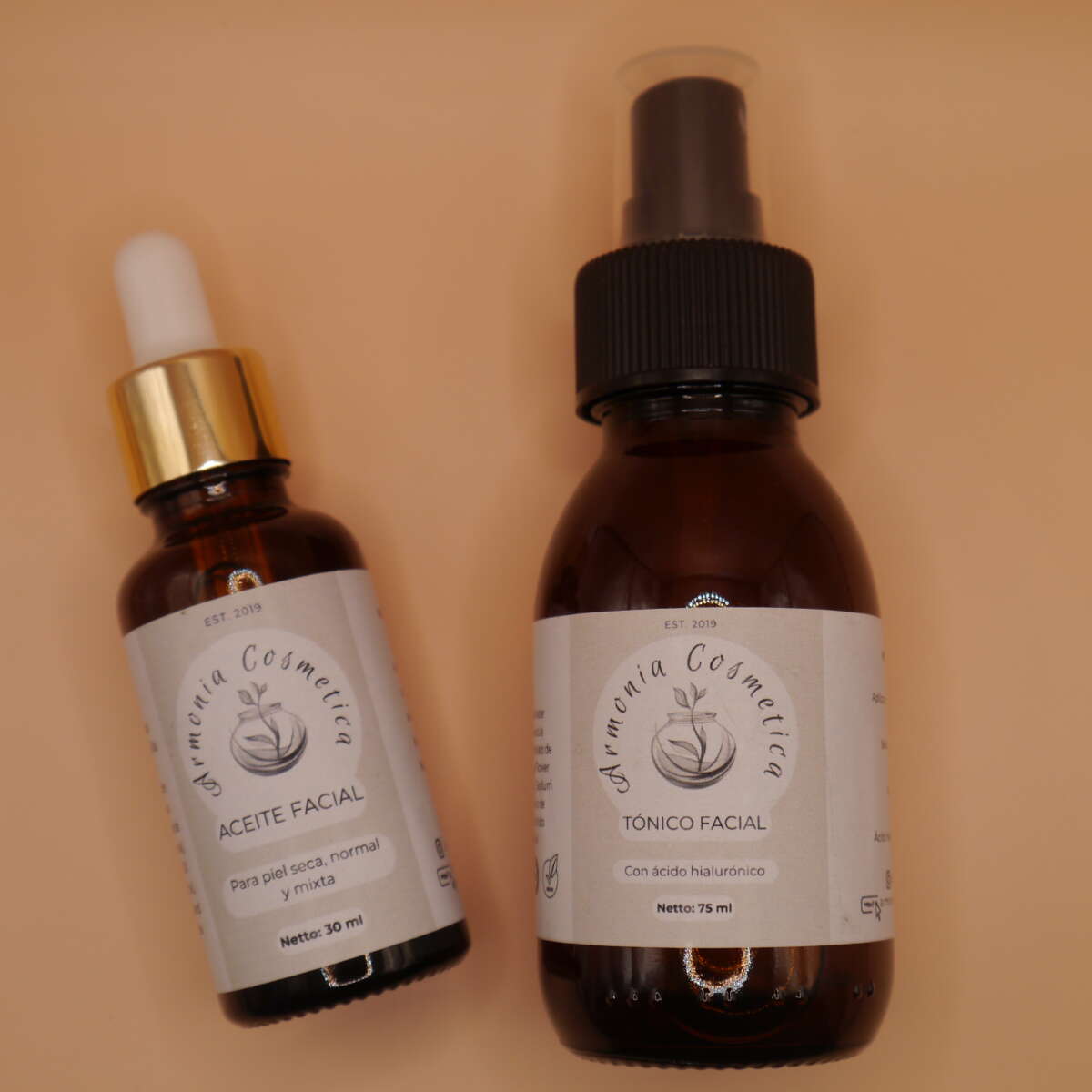 Aceite facial y tónico