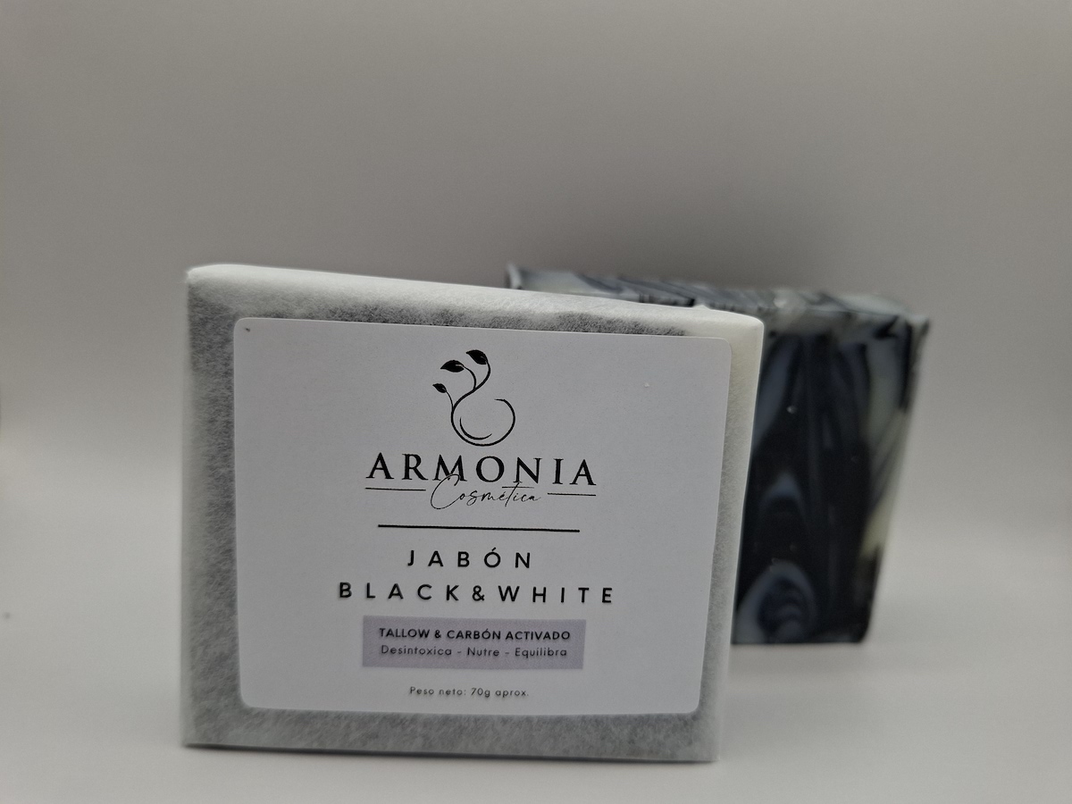 Jabón tallow y carbón activado