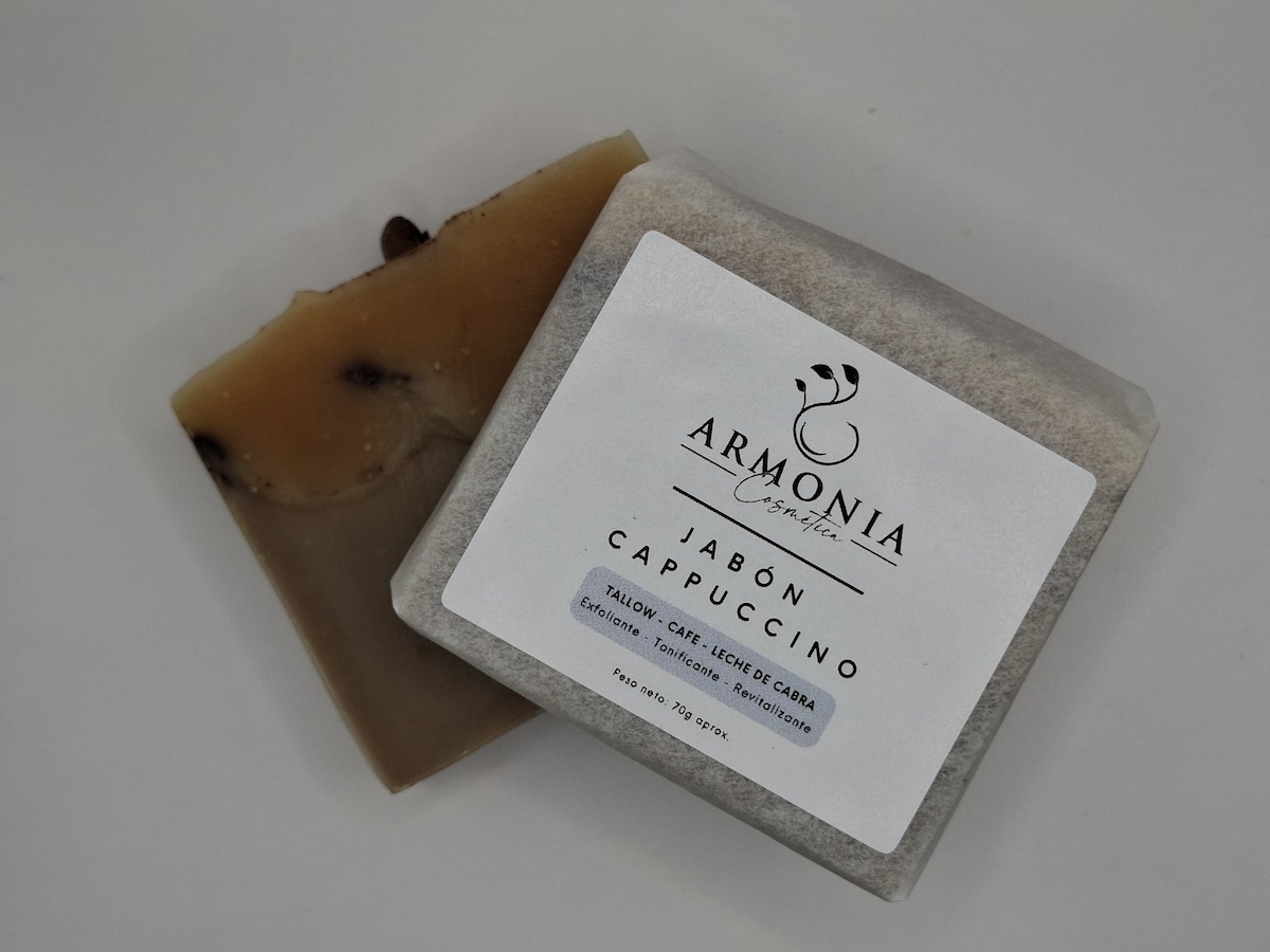 Jabón Cappuccino - Nutrición, antioxidantes e hidratación